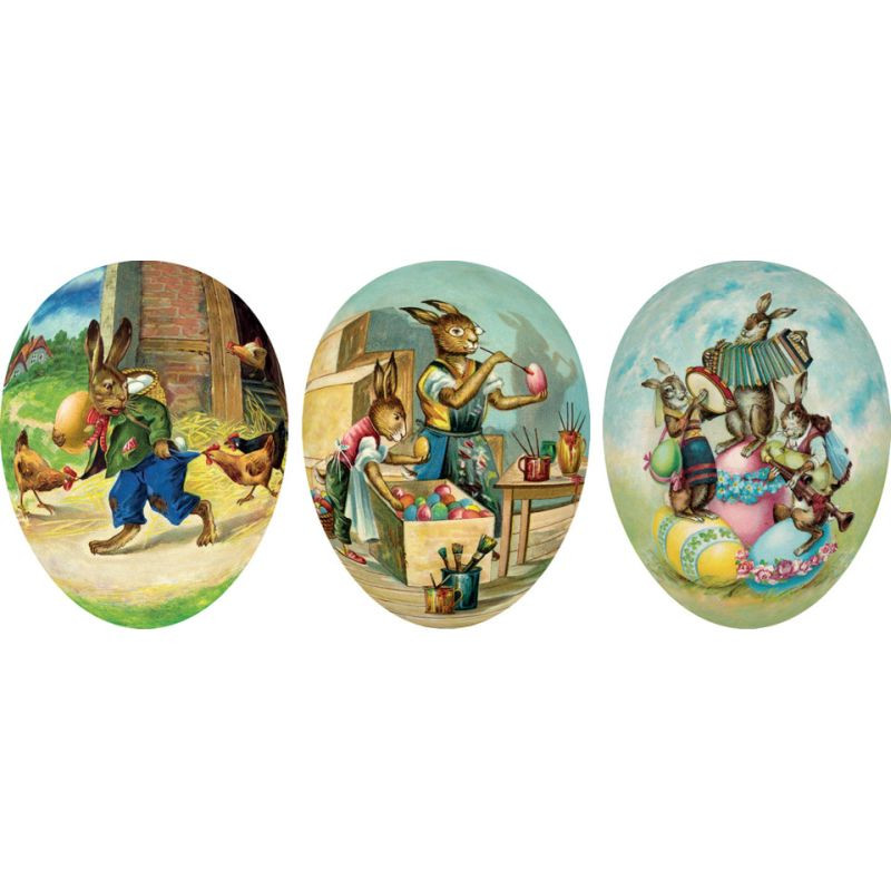 Füllei Festtagszeit Ø 12 cm sortiert kaufen nostalgisches Osterei